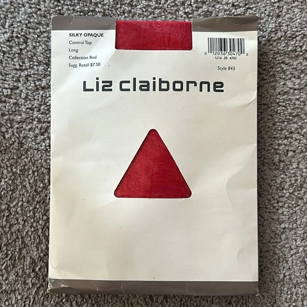 Liz Claiborne Silky Opaque Control Top Hose!